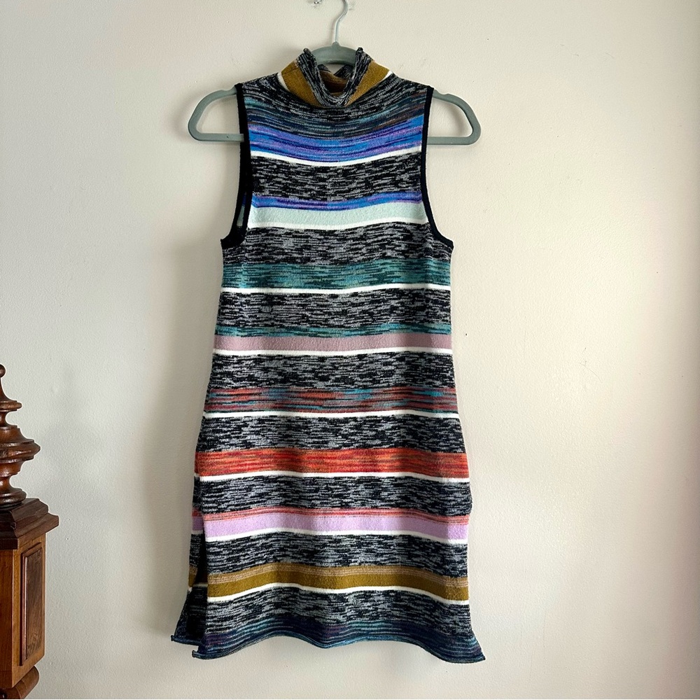 Anthropologie •Space-Dyed Knit‎ Turtleneck Sleeveless Tunic